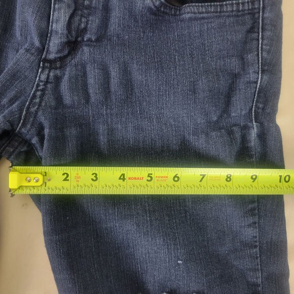 Flying Monkey Jeans Juniors 7 Blue Low Rise Denim Womens Skinny Leg Distressed - Picture 5 of 16